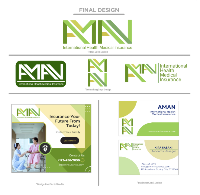 AMAN Insurance Social Media & Business Cards