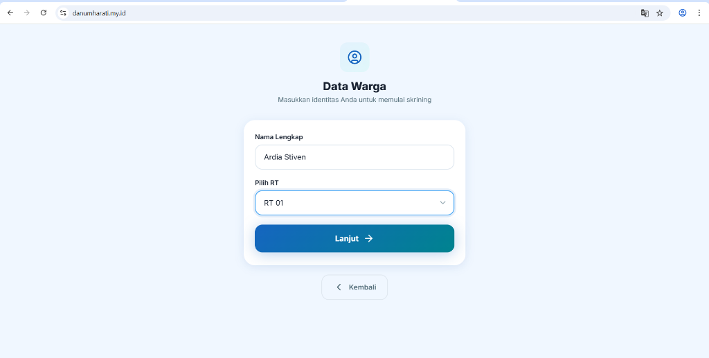 Resident Data Entry