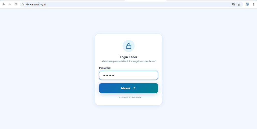 Staff Login Portal